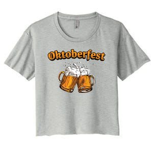 Oktoberfest Beer Cheer Women's Crop Top Tee