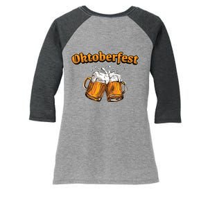 Oktoberfest Beer Cheer Women's Tri-Blend 3/4-Sleeve Raglan Shirt