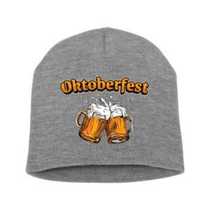 Oktoberfest Beer Cheer Short Acrylic Beanie