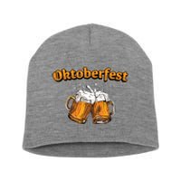 Oktoberfest Beer Cheer Short Acrylic Beanie