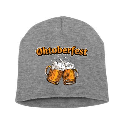 Oktoberfest Beer Cheer Short Acrylic Beanie