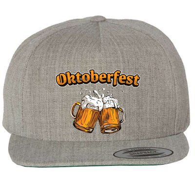 Oktoberfest Beer Cheer Wool Snapback Cap
