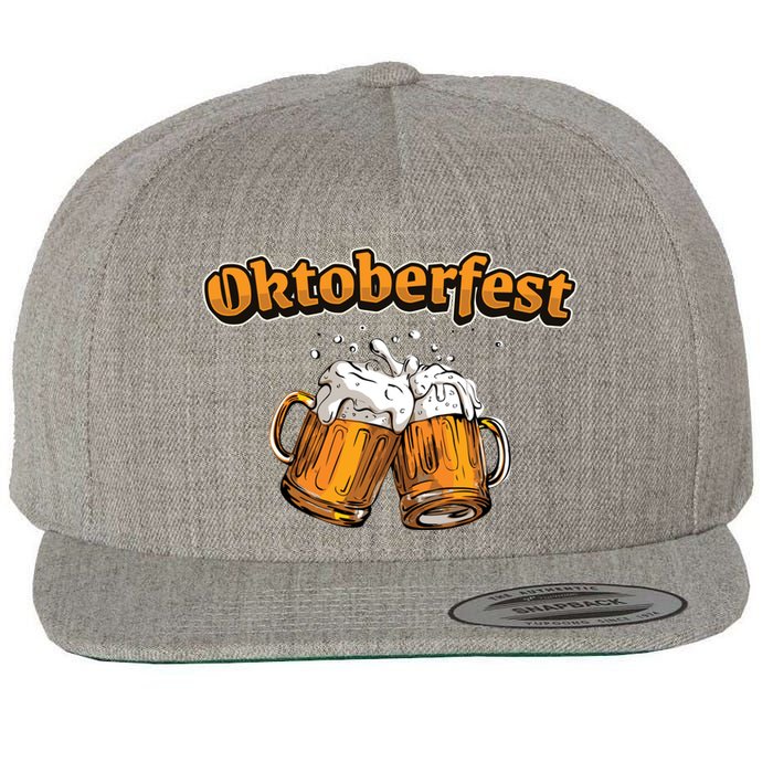 Oktoberfest Beer Cheer Wool Snapback Cap