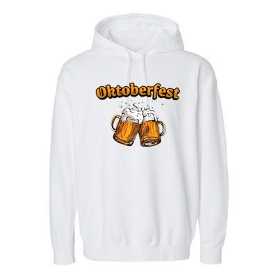 Oktoberfest Beer Cheer Garment-Dyed Fleece Hoodie