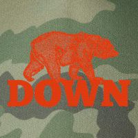 Orange Bear Custom Classic Down Legacy Tie Dye Trucker Hat