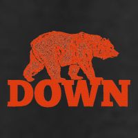 Orange Bear Custom Classic Down Garment-Dyed Fleece Hoodie