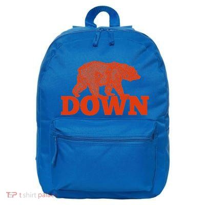 Orange Bear Custom Classic Down 16 in Basic Backpack