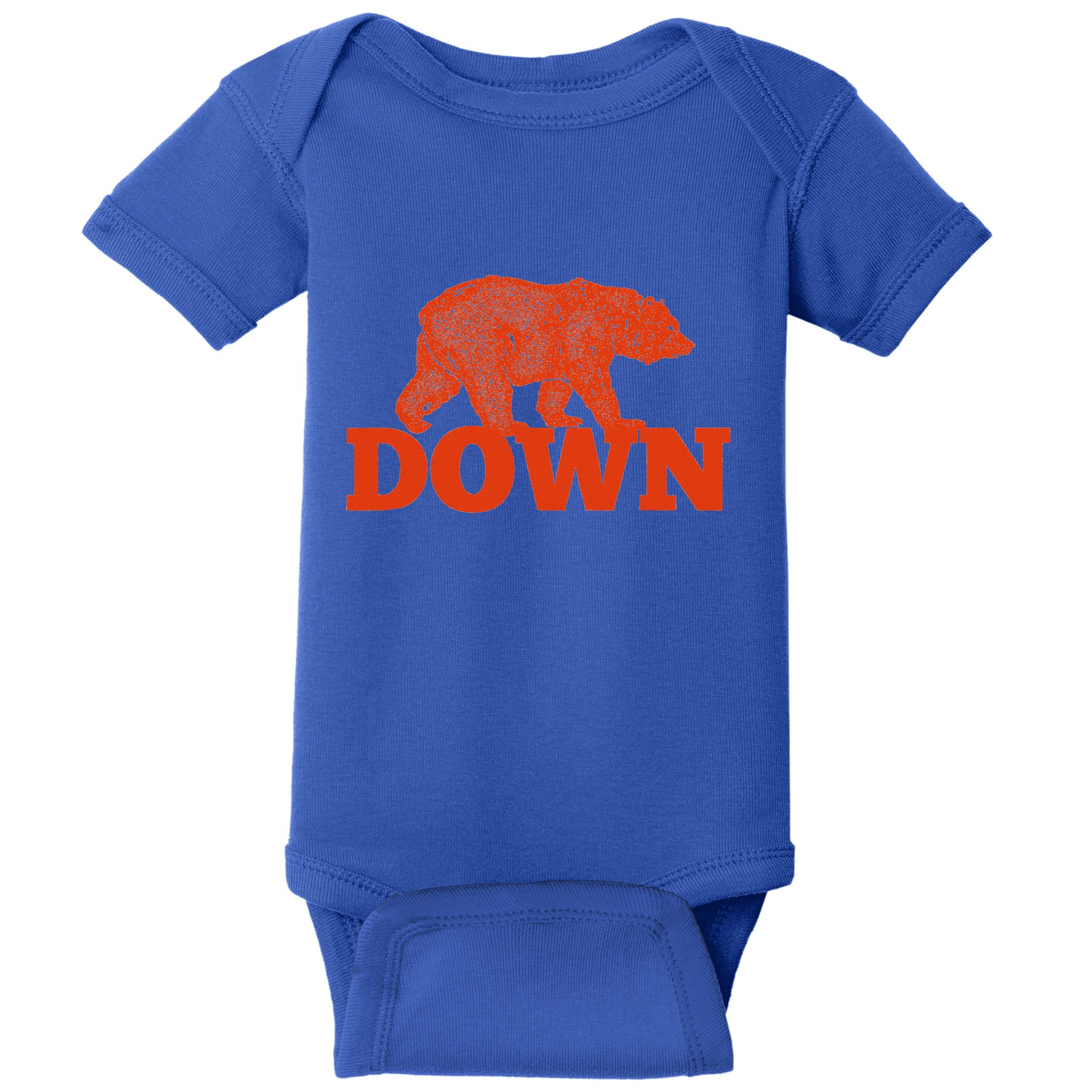 Orange Bear Custom Classic Down Baby Bodysuit