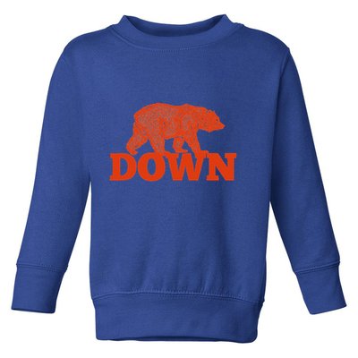 Orange Bear Custom Classic Down Toddler Sweatshirt