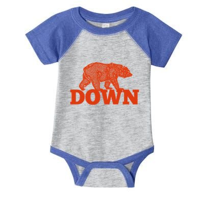 Orange Bear Custom Classic Down Infant Baby Jersey Bodysuit