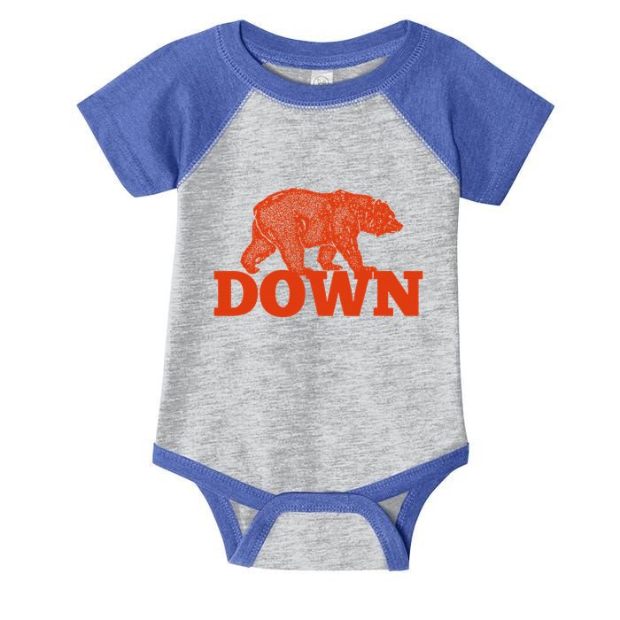 Orange Bear Custom Classic Down Infant Baby Jersey Bodysuit