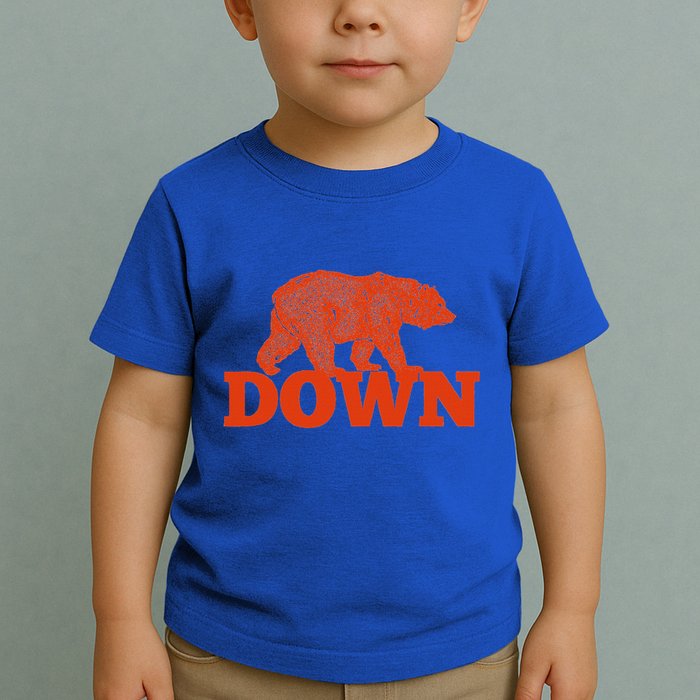 Orange Bear Custom Classic Down Toddler T-Shirt