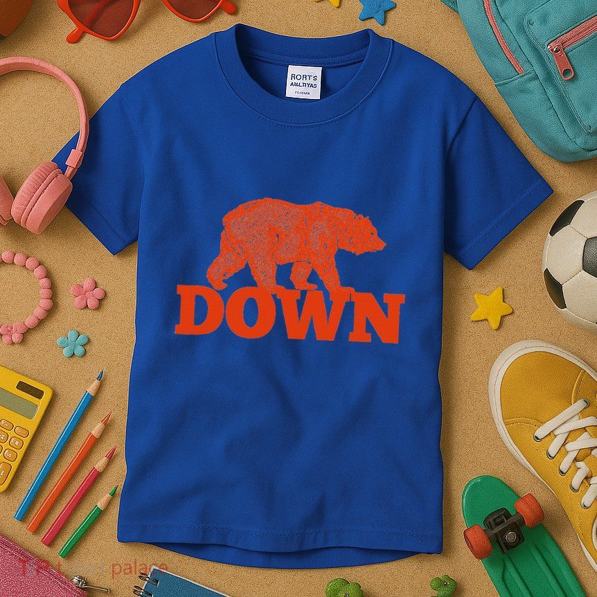 Orange Bear Custom Classic Down Kids T-Shirt