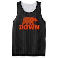 Orange Bear Custom Classic Down Mesh Reversible Basketball Jersey Tank