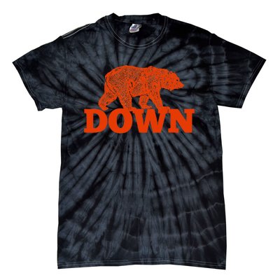 Orange Bear Custom Classic Down Tie-Dye T-Shirt