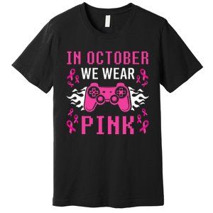 October Breast Cancer Awareness Gaming Collection Premium T-Shirt