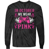 October Breast Cancer Awareness Gaming Collection Tie-Dye Long Sleeve Shirt