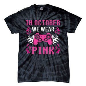 October Breast Cancer Awareness Gaming Collection Tie-Dye T-Shirt