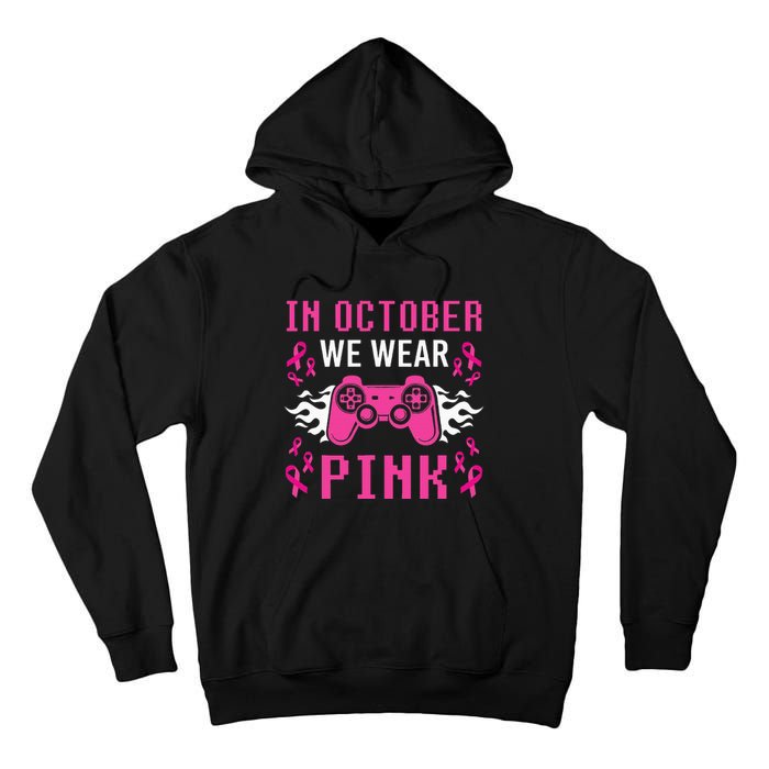 October Breast Cancer Awareness Gaming Collection Tall Hoodie