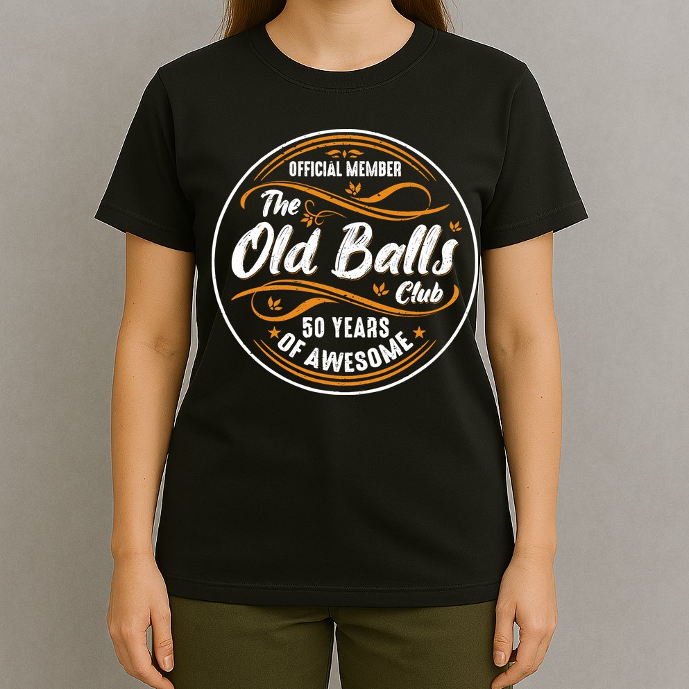 Old Balls Club 50th Birthday Funny 50 Years Of Awesome 1973 T-Shirt