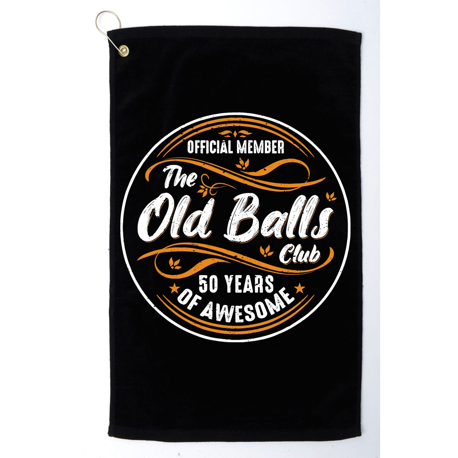 Old Balls Club 50th Birthday Funny 50 Years Of Awesome 1973 Golf Towel