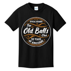 Old Balls Club 50th Birthday Funny 50 Years Of Awesome 1973 Kids T-Shirt