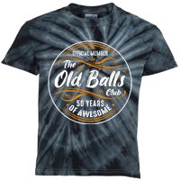 Old Balls Club 50th Birthday Funny 50 Years Of Awesome 1973 Kids Tie-Dye T-Shirt