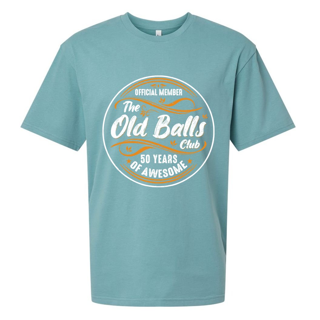 Old Balls Club 50th Birthday Funny 50 Years Of Awesome 1973 Sueded Cloud Jersey T-Shirt