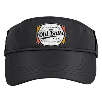  Old Balls Club 80 Years of Awesome 1940 Funny 80th Birthday Adult Drive Performance Visor