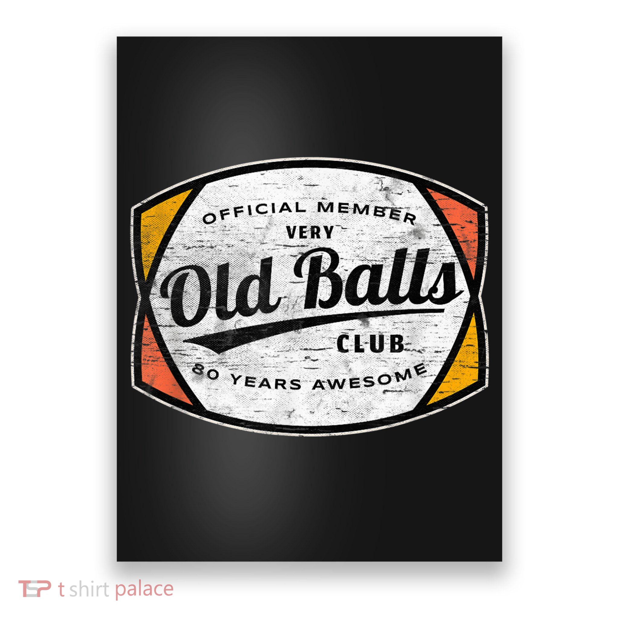  Old Balls Club 80 Years of Awesome 1940 Funny 80th Birthday Poster