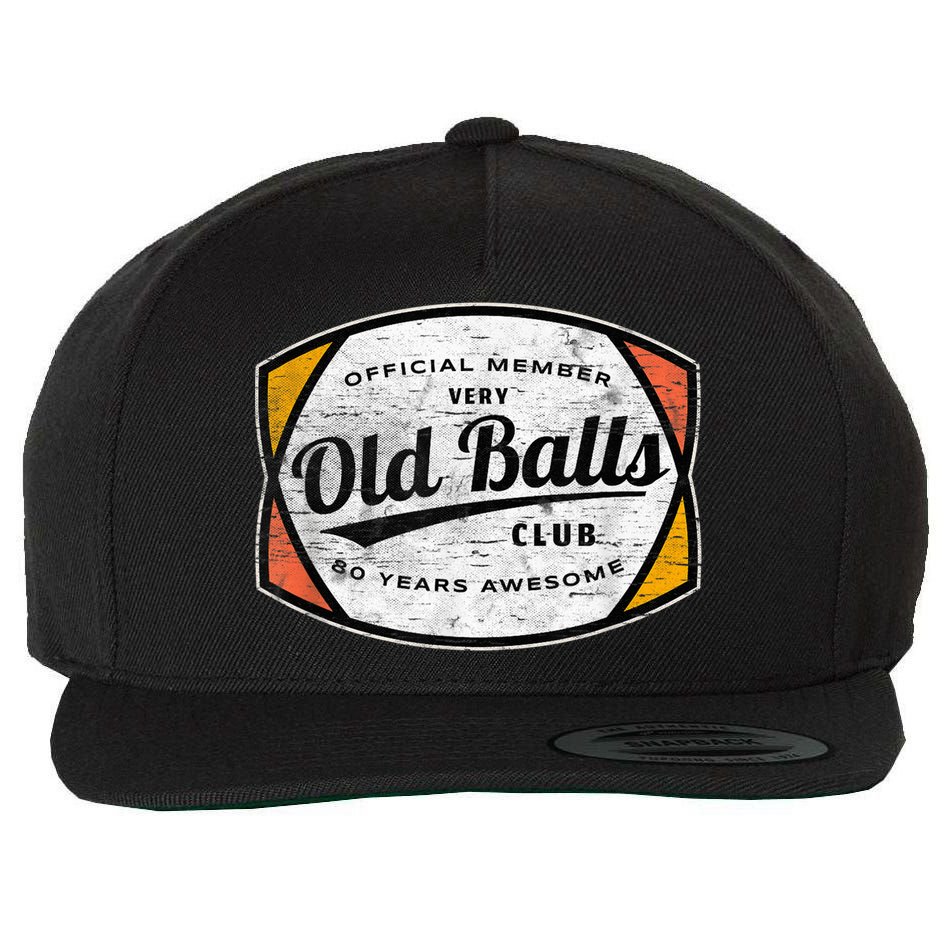  Old Balls Club 80 Years of Awesome 1940 Funny 80th Birthday Wool Snapback Cap
