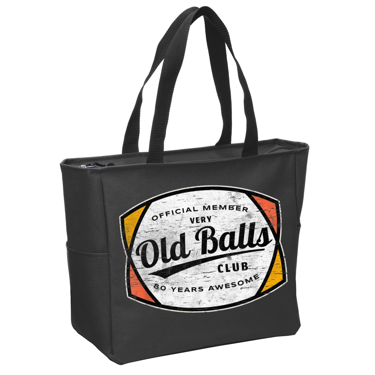  Old Balls Club 80 Years of Awesome 1940 Funny 80th Birthday Zip Tote Bag