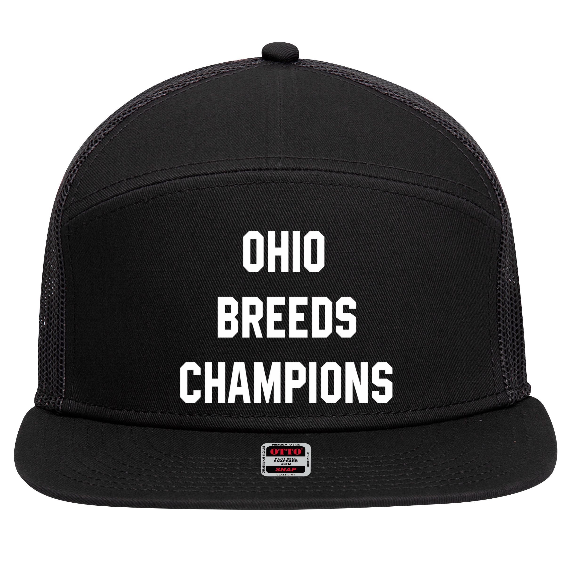 Ohio Breeds Champions 7 Panel Mesh Trucker Snapback Hat