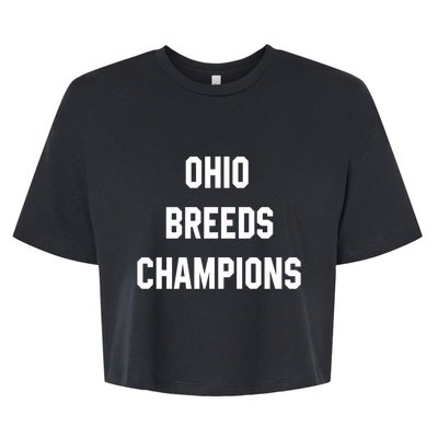 Ohio Breeds Champions Bella+Canvas Jersey Crop Tee