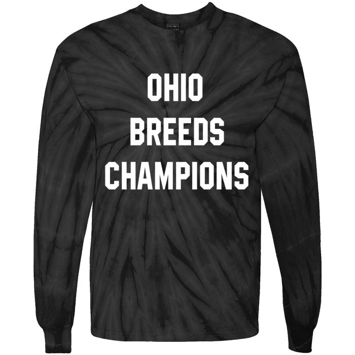 Ohio Breeds Champions Tie-Dye Long Sleeve Shirt