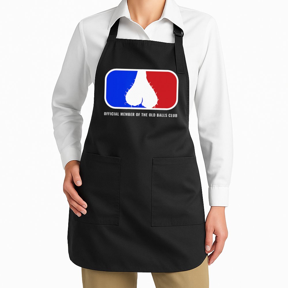 Old Balls Club Funny 40th 50th 60th Birthday for Him Apron