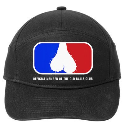 Old Balls Club Funny 40th 50th 60th Birthday for Him 7-Panel Snapback Hat