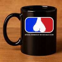 Old Balls Club Funny 40th 50th 60th Birthday for Him 11oz C Handle Ceramic Mug