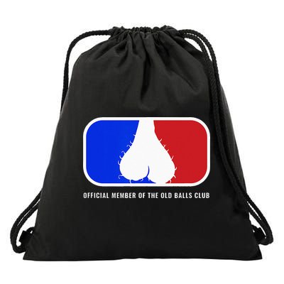 Old Balls Club Funny 40th 50th 60th Birthday for Him Drawstring Bag
