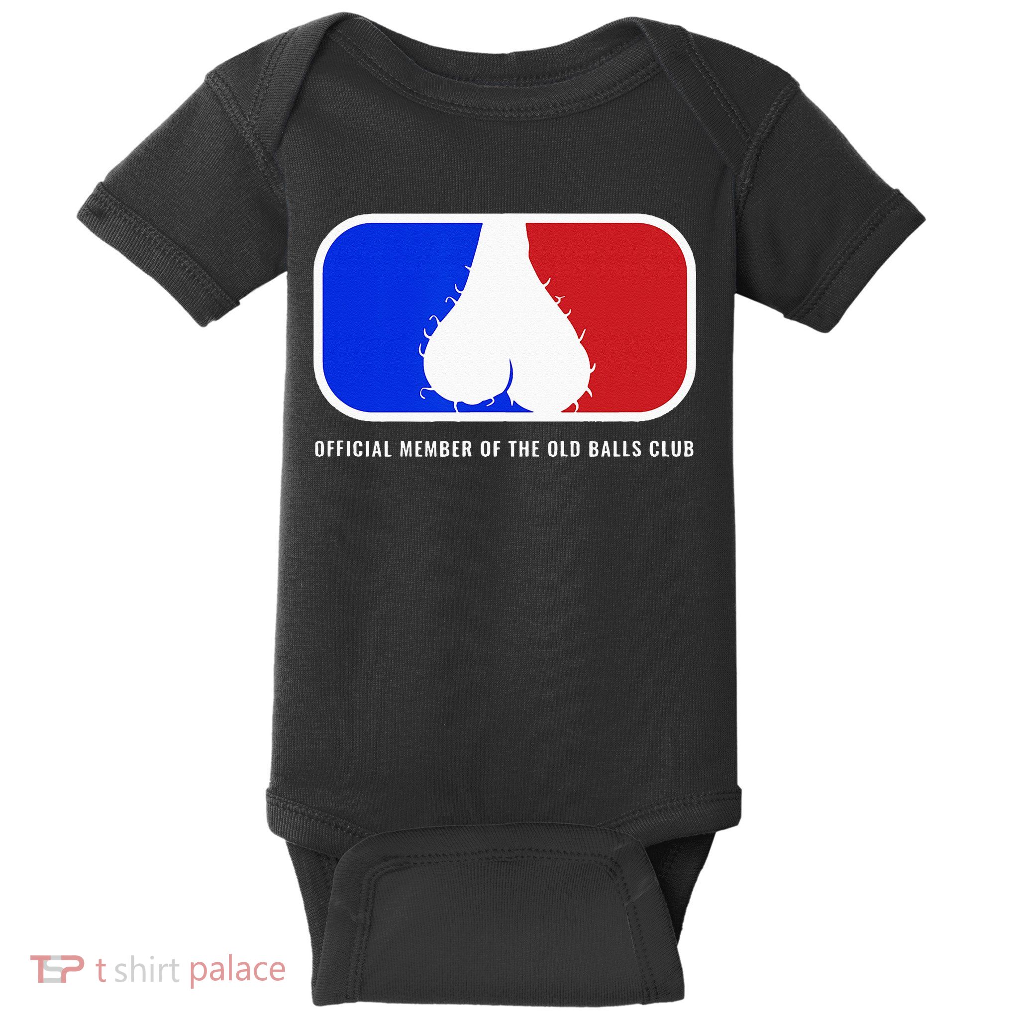 Old Balls Club Funny 40th 50th 60th Birthday for Him Baby Bodysuit