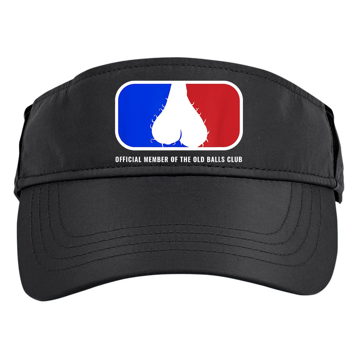 Old Balls Club Funny 40th 50th 60th Birthday For Him Adult Drive Performance Visor