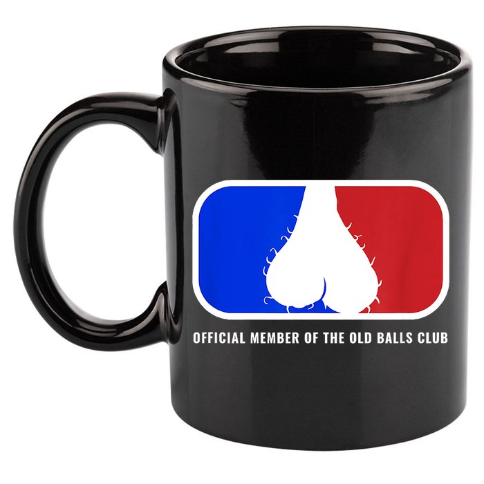 Old Balls Club Funny 40th 50th 60th Birthday For Him 11oz C Handle Ceramic Mug