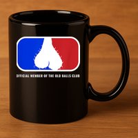 Old Balls Club Funny 40th 50th 60th Birthday For Him 11oz C Handle Ceramic Mug