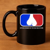 Old Balls Club Funny 40th 50th 60th Birthday For Him 11oz C Handle Ceramic Mug