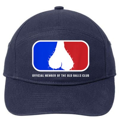 Old Balls Club Funny 40th 50th 60th Birthday For Him 7-Panel Snapback Hat