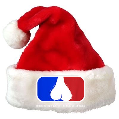 Old Balls Club Funny 40th 50th 60th Birthday For Him Premium Christmas Santa Hat