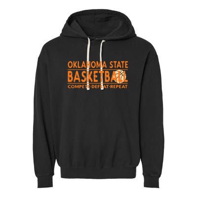 Oklahoma Basketball Compete Defeat Repeat Garment-Dyed Fleece Hoodie