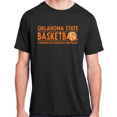 Oklahoma Basketball Compete Defeat Repeat Adult ChromaSoft Performance T-Shirt