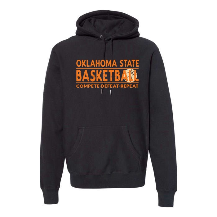 Oklahoma Basketball Compete Defeat Repeat Premium Hoodie