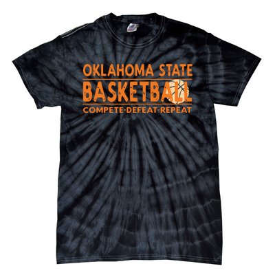 Oklahoma Basketball Compete Defeat Repeat Tie-Dye T-Shirt